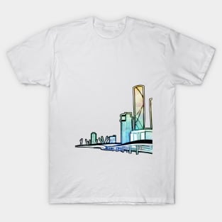 Brisbane City Australia - A Cityscape T-Shirt